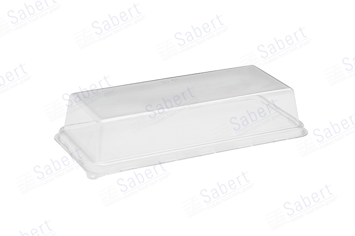 PET lid for SBK 4X8 hot dog tray