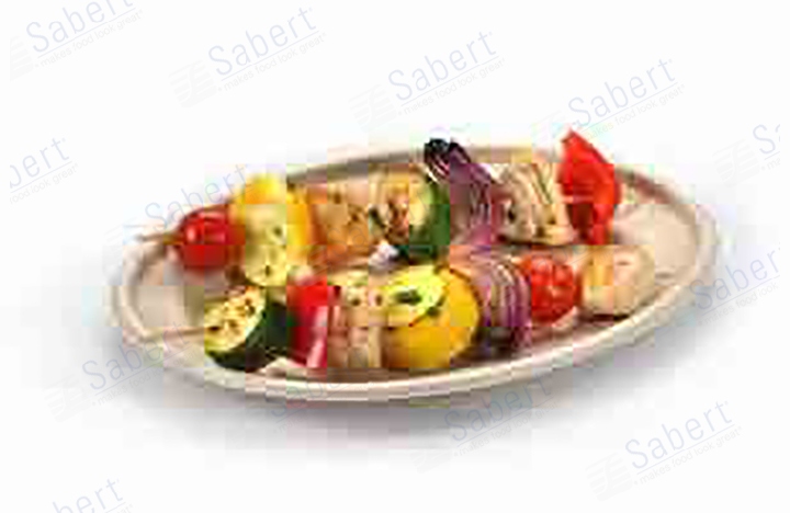 9X12 Pulp oval shallow plate