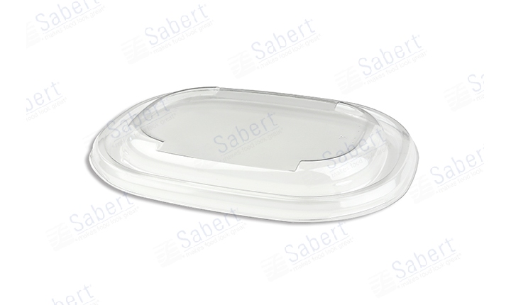 PET lid for 620/770 ml pulp oval bowl