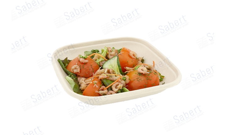 500 ml / 17X17 cm pulp square bowl (laminated)