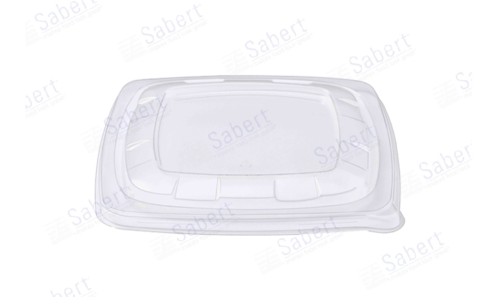 Clear PP lid for 24/28/32 oz pulp square bowl