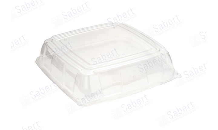 PET lid for 12 in pulp platter