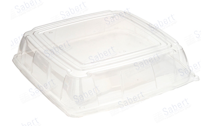 PET lid for 16 in pulp platter