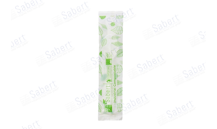 16 cm Compostable Wrapped CPLA Spoon