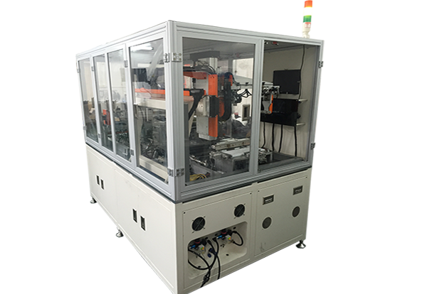 Automatic rewinding machine for used power battery pole core