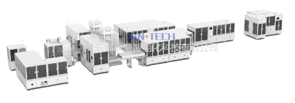 Fully automated production line for aerogel/insulation panel encapsulation