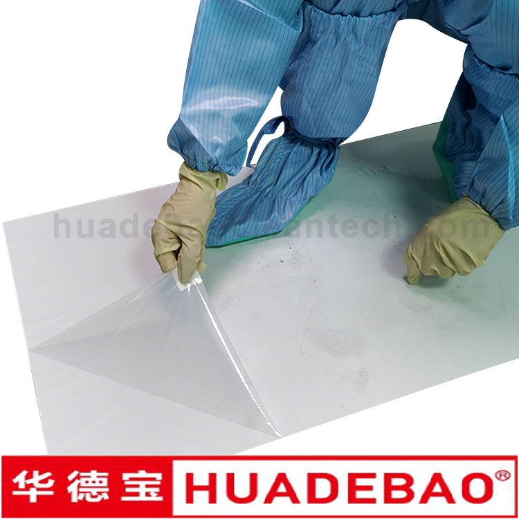 High Strength Dust Control Door Floor Tacky Anti Slip Suface Adhesive Disposable PE ESD Sticky Mat