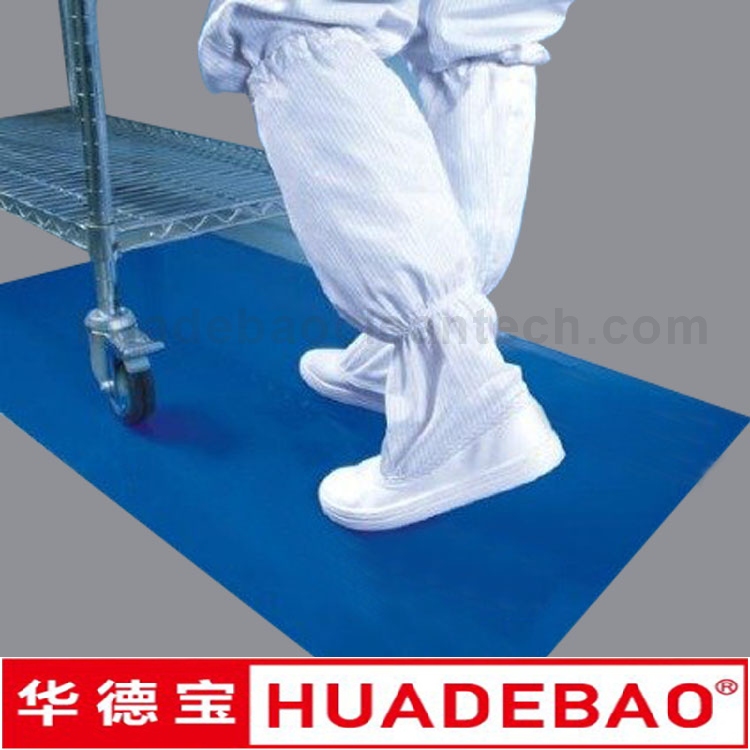 Strong Adhesive Easy-Peel Polyethylene Sheets No Residue Sticky Mat PE Clean Room Tacky Mat 18