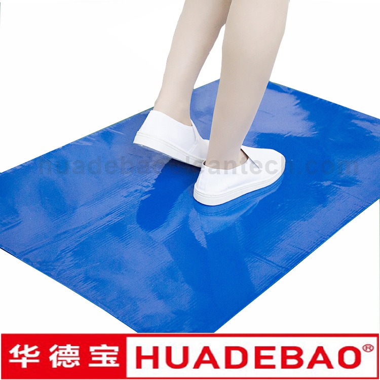 Strong Adhesive Easy-Peel Polyethylene Sheets No Residue Sticky Mat PE Clean Room Tacky Mat 24