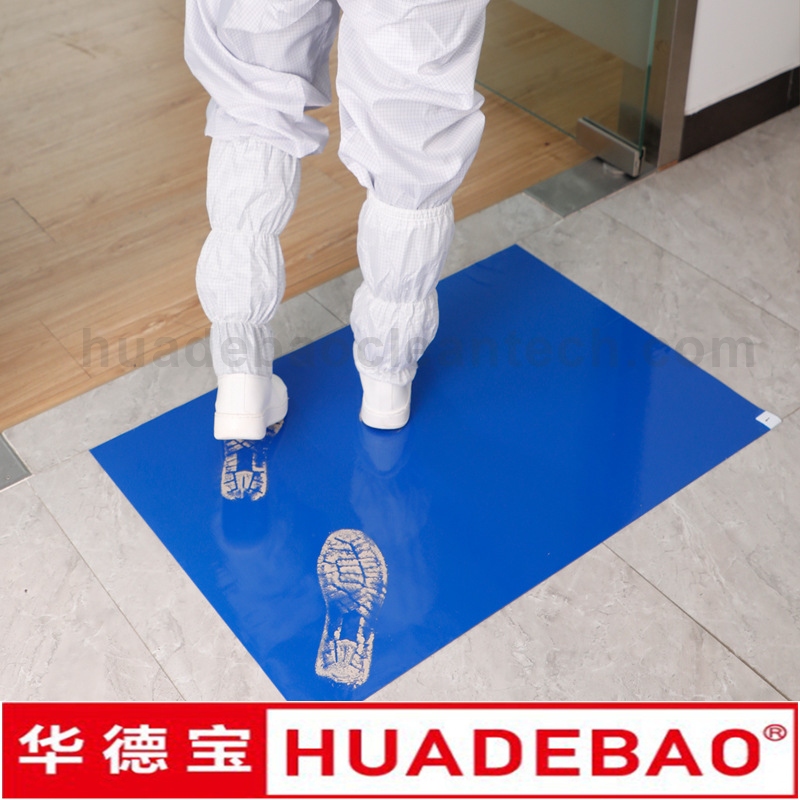 Strong Adhesive Easy-Peel Polyethylene Sheets No Residue Sticky Mat PE Clean Room Tacky Mat 24