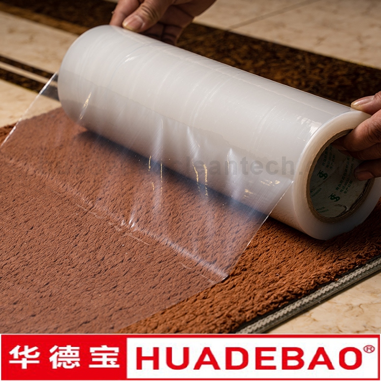 PE Surface Protection Film Plastic Cover for Carpet