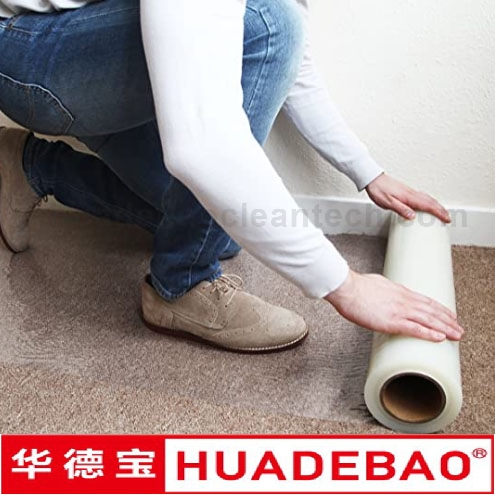 China Manufacture Waterproof Self-Adhesive Clear Carpet Protector Film 