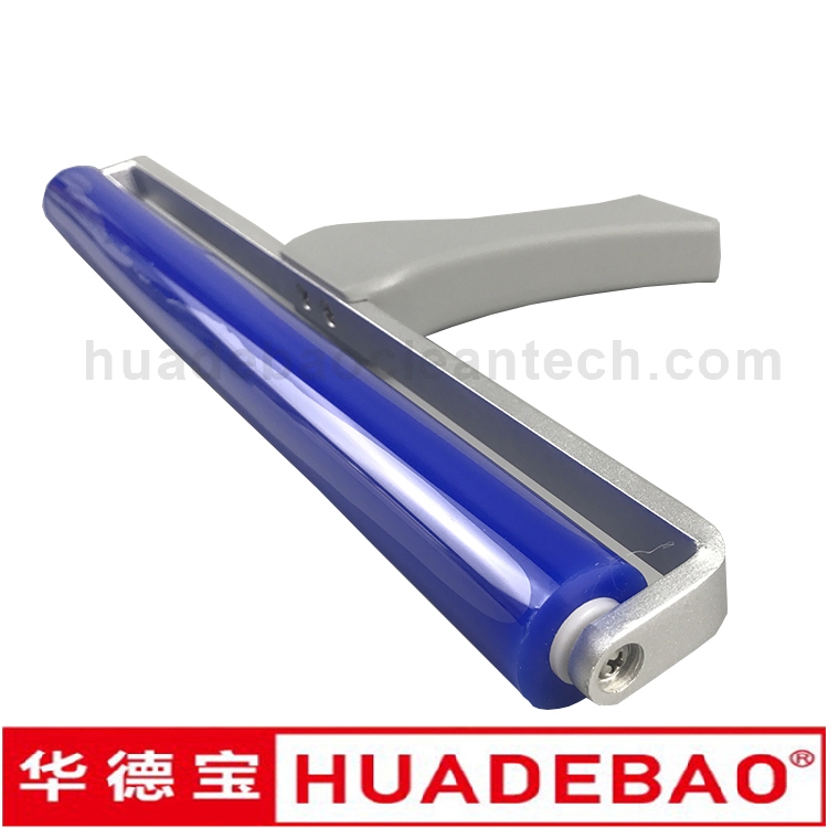 Dust Removal ESD Cleanroom Silicone Rubber Sticky Tacky Roller with Plastic Handle for Industry Use