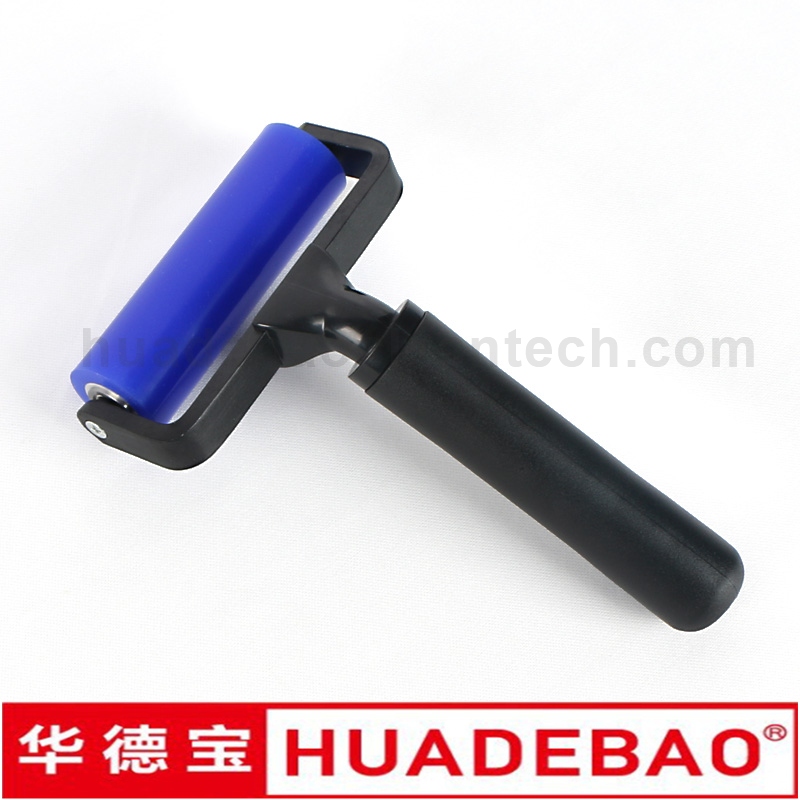 Dust Removal ESD Cleanroom Silicone Rubber Sticky Tacky Roller with Plastic Handle for Industry Use