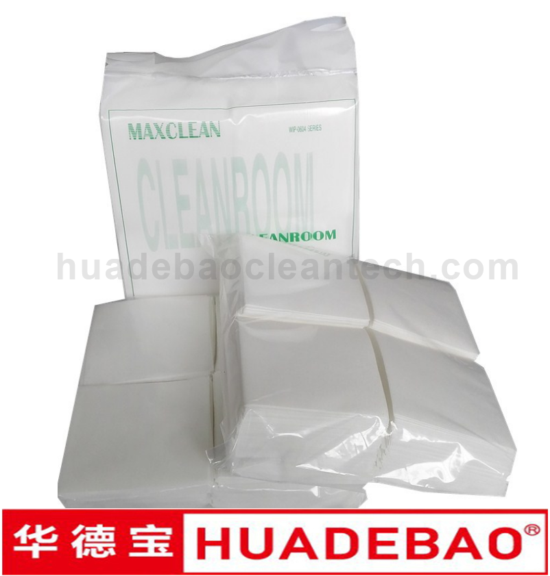 Cellulose Polyester Nonwoven Cleanroom Wiper Cleaning Paper