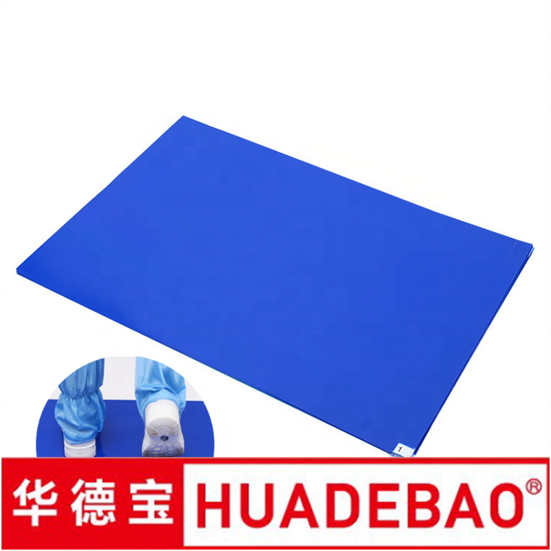 Strong Adhesive Easy-Peel Polyethylene Sheets No Residue Sticky Mat PE Clean Room Tacky Mat 18