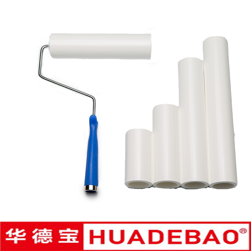 Hot Sale PE Cleanroom Washable Lint Cleaning Sticky Roller 4inch for Floor Industrial