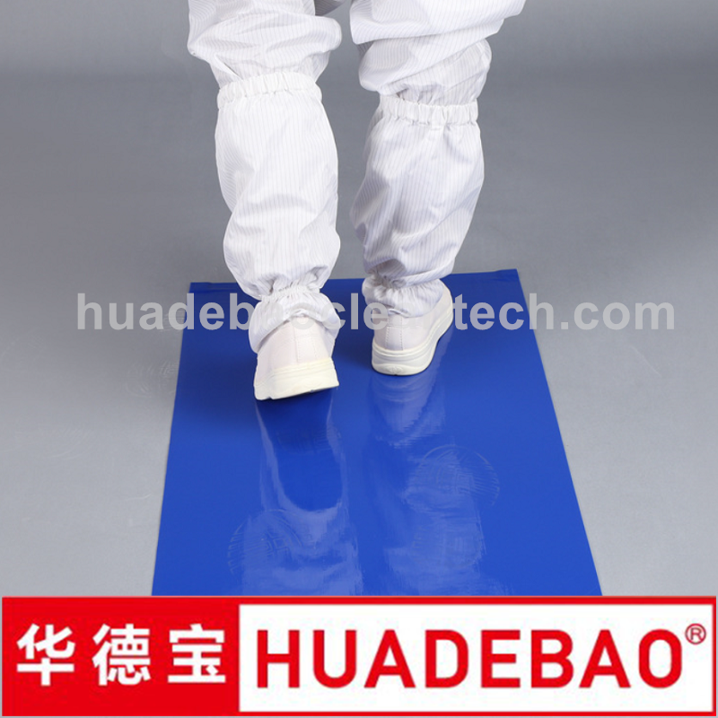 Strong Adhesive Easy-Peel Polyethylene Sheets No Residue Sticky Mat PE Clean Room Tacky Mat 24