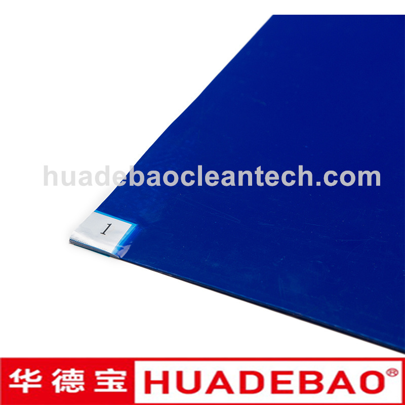 Strong Adhesive Easy-Peel Polyethylene Sheets No Residue Sticky Mat PE Clean Room Tacky Mat 24