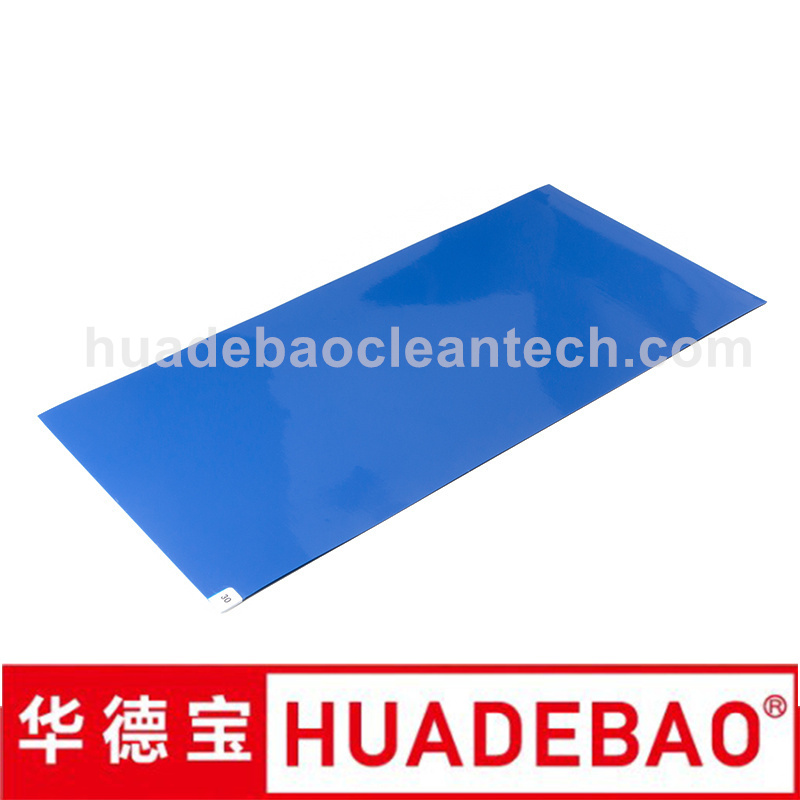 Floor Dust Control Tacky Mat Blue Disposable Peelable Electronic Factory PE Cleanroom Sticky Mats 