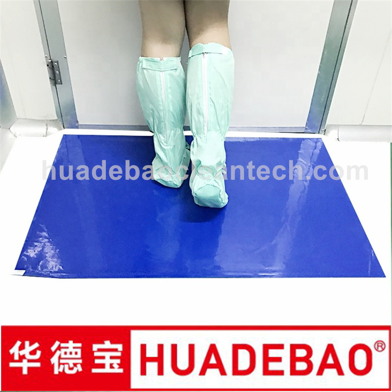 Hospital Use Portable Washable Disposable Decontaminating Mat Cleanroom Floor Sticky/Tacky/Cleanroom