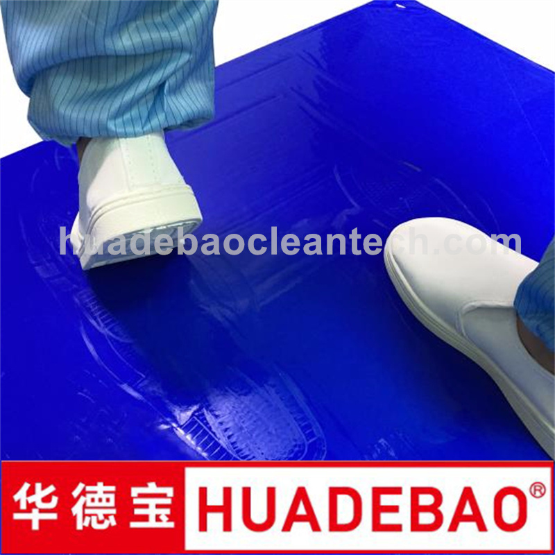 Strong Adhesive Easy-Peel Polyethylene Sheets No Residue Sticky Mat PE Clean Room Tacky Mat 18