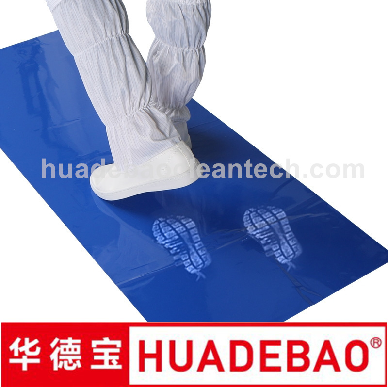 Strong Adhesive Easy-Peel Polyethylene Sheets No Residue Sticky Mat PE Clean Room Tacky Mat 18