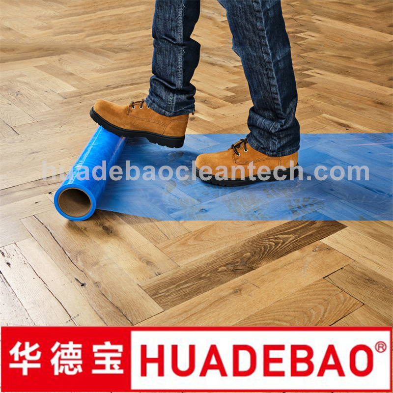 Custom Anti-Dust Self Adhesive Transparent Carpet PE Protective Film