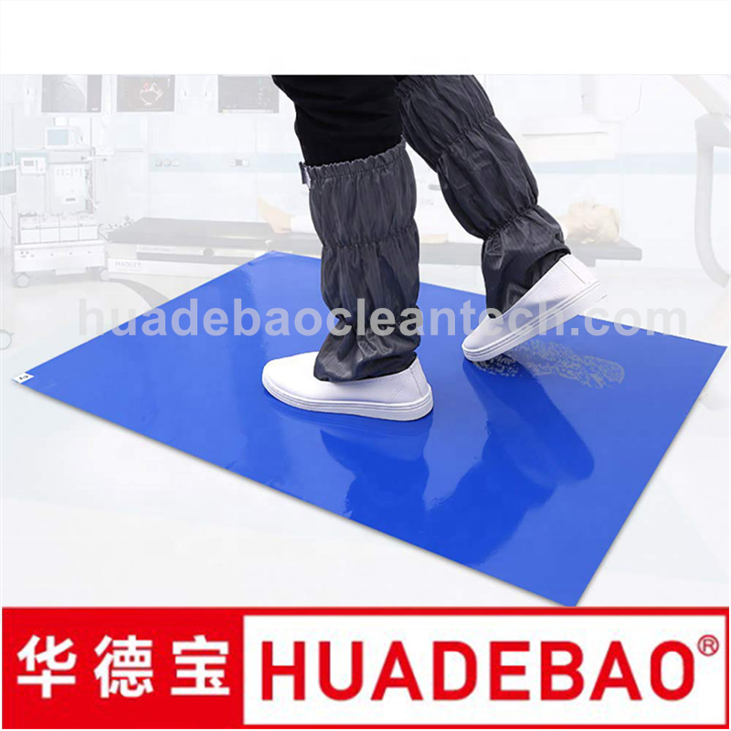 30 Layers Blue/White Color Cleanroom ESD Floor Tack Door Surface Adhesive Sticky Mats