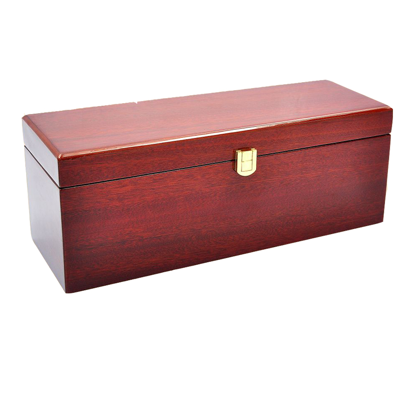 Wholesale Fabric Glossy Finish Lacquer Collapsible Luxury Double Wooden Wine Gift Set Boxes