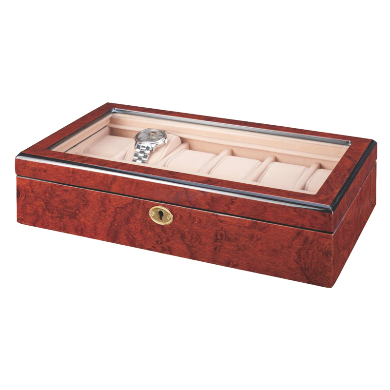 Custom Logo Luxury Leather Jewelry Case Men Business Watch Box Single Watch Display Storage Organize