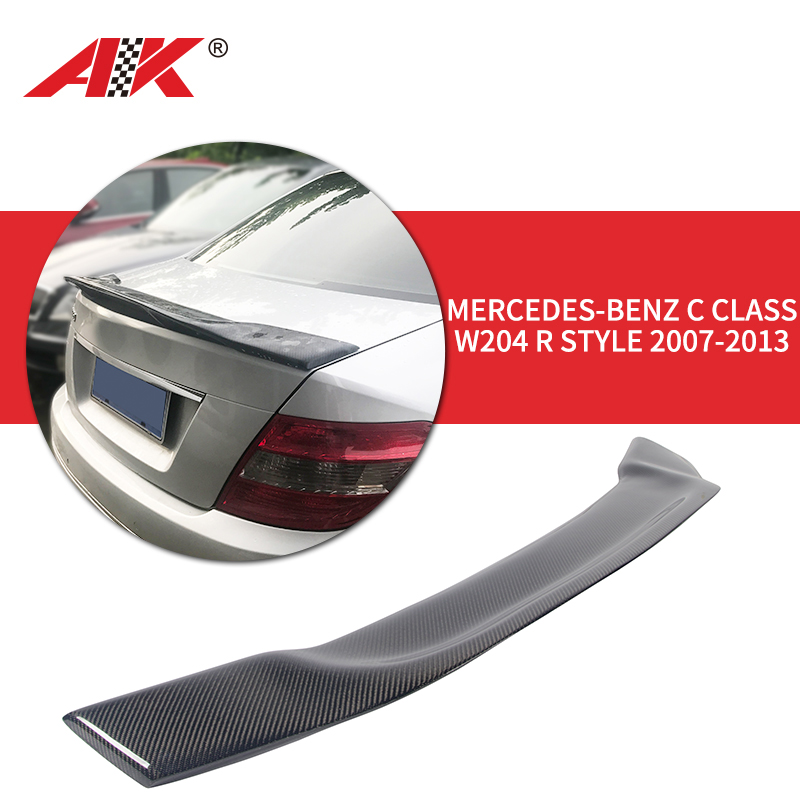 AK-6209 Mercedes-Benz C class W204 R style 2007-2013 Rear Spoiler 