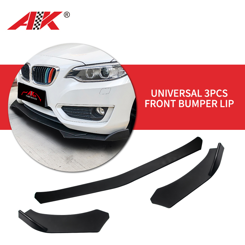 AK-89668 universal 3pcs front bumper lip