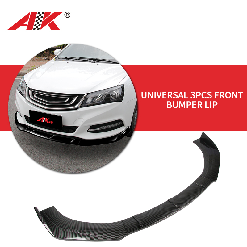 AK-89688 universal 3pcs front bumper lip