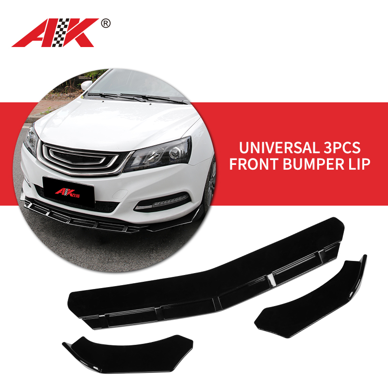 AK-89698 universal 3pcs front bumper lip