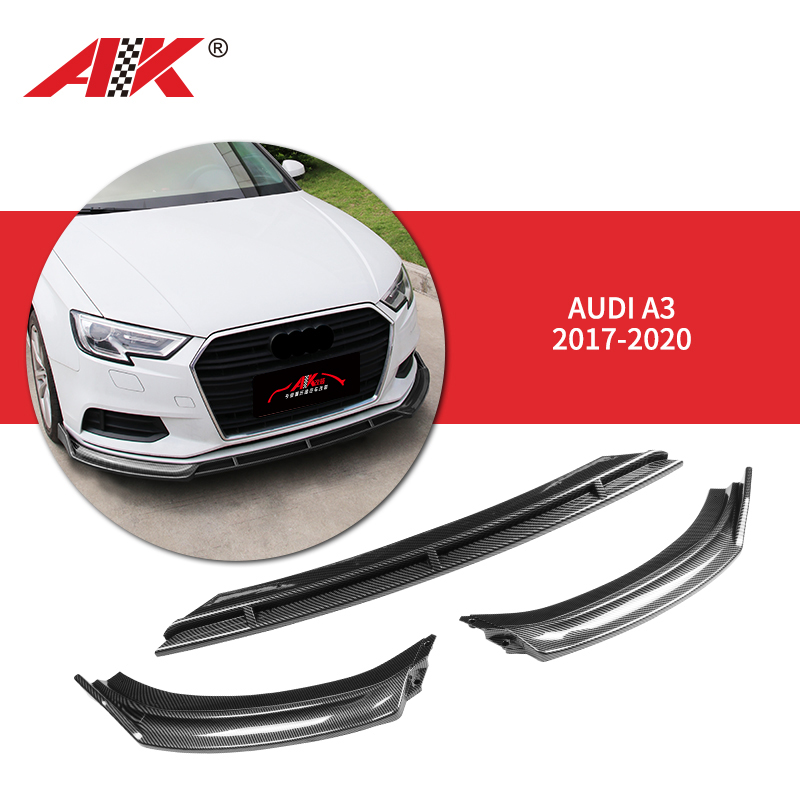 AK-89686 Audi A3 2017-2020 front bumper lip