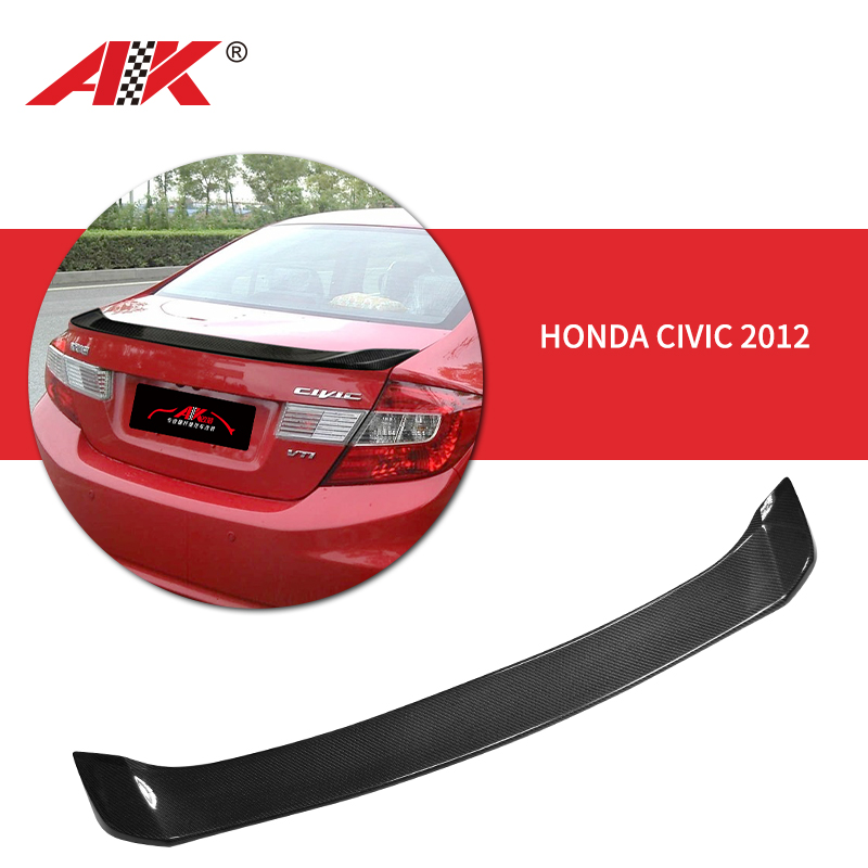 AK-6402 Honda CIVIC 2012 Carbon Fiber Rear Spoiler