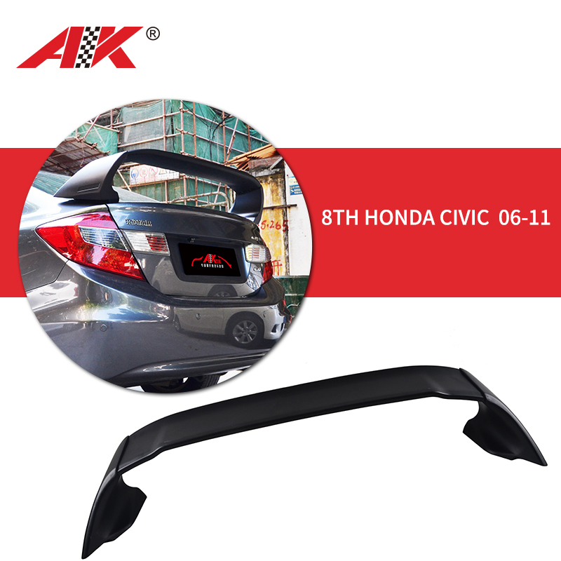 AK-6410 8th Honda CIVIC 2006-2011 Car Rear Spoiler