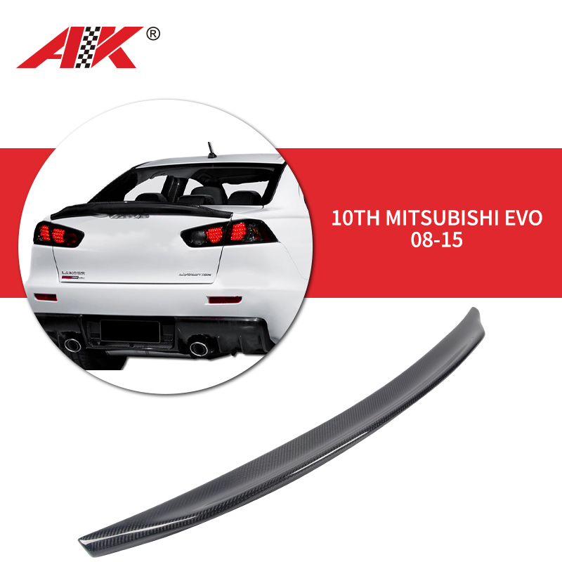 AK-6603 10th Mitsubishi EVO 08-15 Rear Spoiler