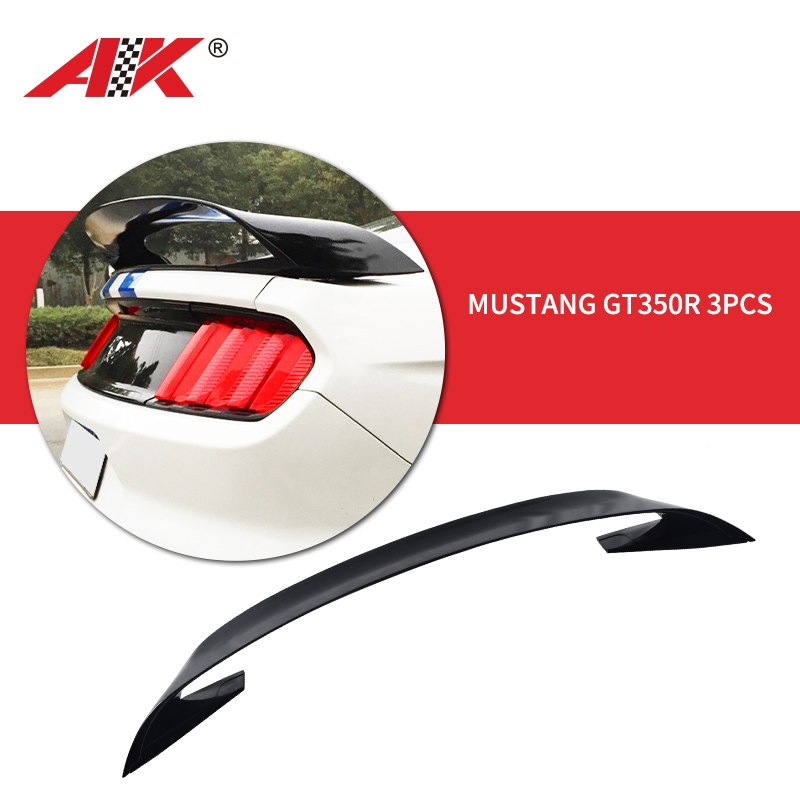 AK-7201 Mustang GT350R 3pcs Rear Spoiler