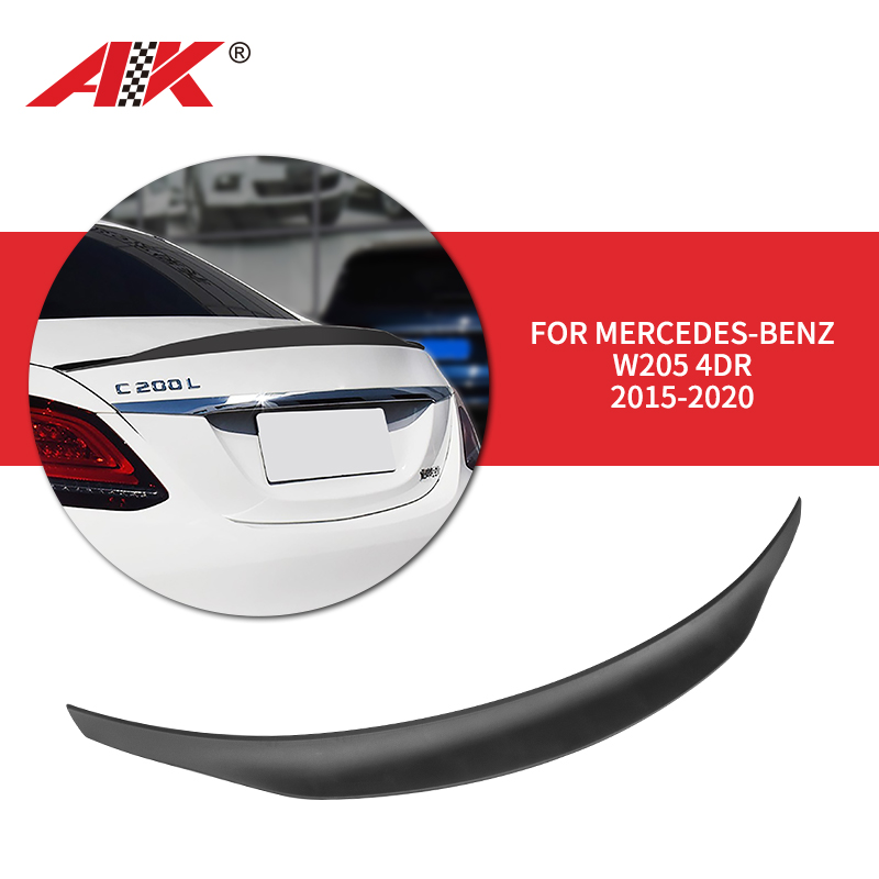 AK-9055 MERCEDES BENZ C W205 4DR 2015-2020 Plastic Rear Spoiler 