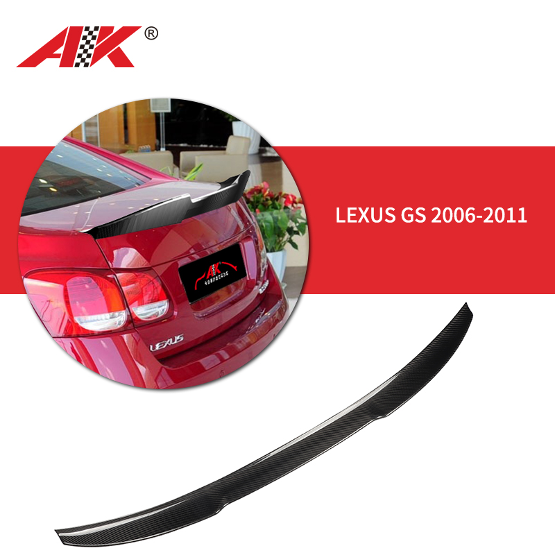 AK-6640 LEXUS GS 2006-2011 Carbon Fiber Rear Spoiler 