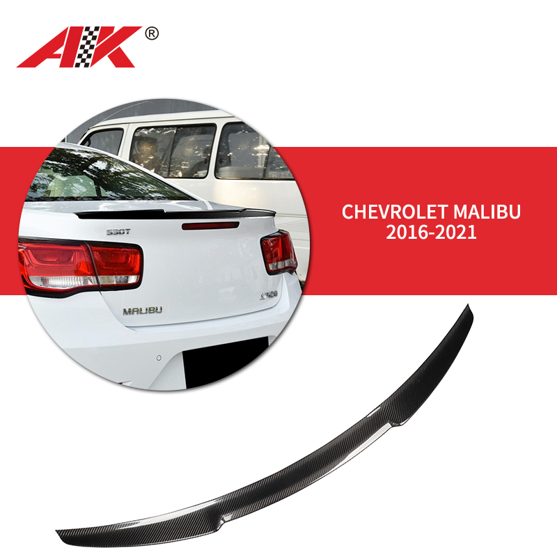 AK-7707 Chevrolet Malibu 2016-2021 Carbon Fiber Rear Spoiler 