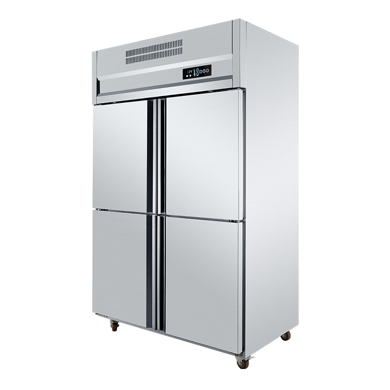 kitchen refrigerator 4 door stainless steel industrial upright freezer