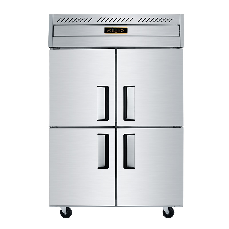 commercial restaurant fresh meat stainless steel upright kitchen freezer