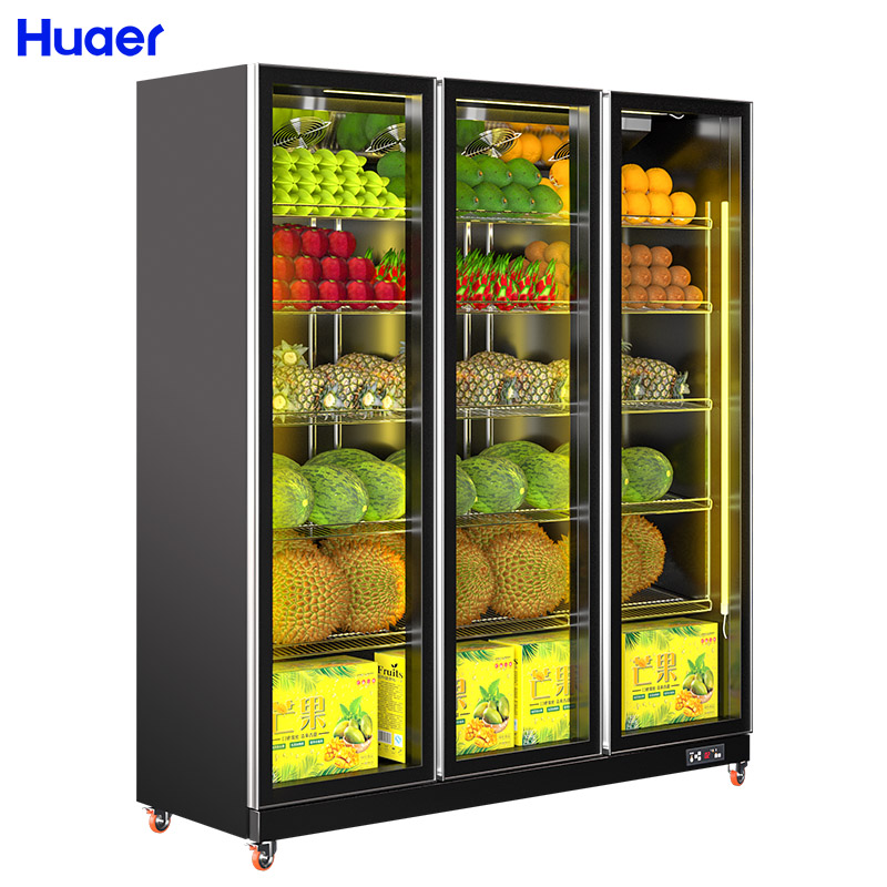 commercial refrigerated fruit display case big fridge for fruit
