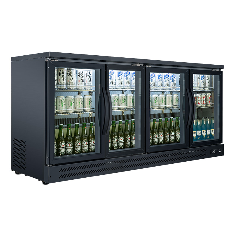 Manufacturer Commercial back bar cooler swing door bar fridge Freezer and Chiller China