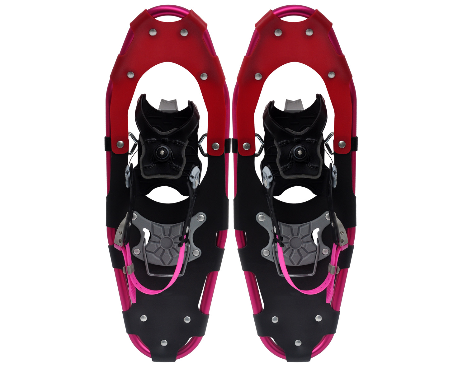 Aluminum frame BOA system snowshoes