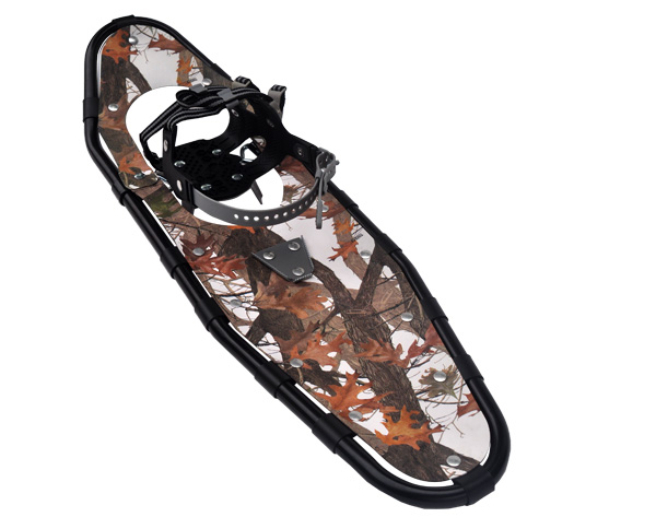 Aluminum frame wooden texture snowshoes