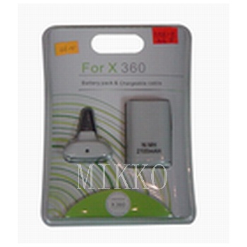 XBOX360 BATTERY & CHARGEABLE CABLE